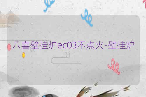 八喜壁挂炉ec03不点火-壁挂炉