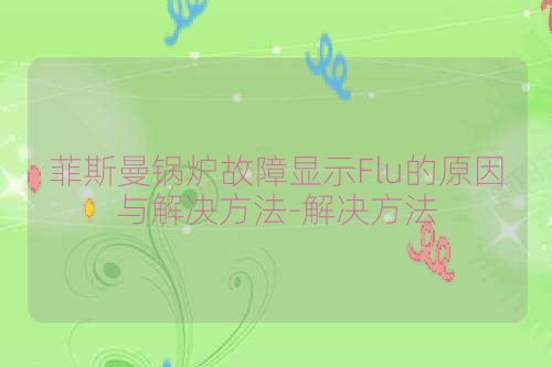 菲斯曼锅炉故障显示Flu的原因与解决方法-解决方法