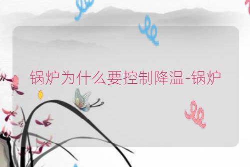锅炉为什么要控制降温-锅炉