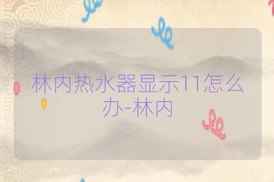 林内热水器显示11怎么办-林内