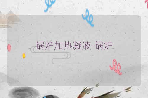 锅炉加热凝液-锅炉