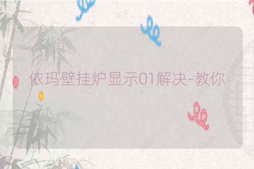 依玛壁挂炉显示01解决-教你