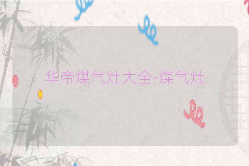 华帝煤气灶大全-煤气灶