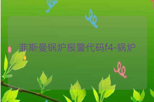 菲斯曼锅炉报警代码f4-锅炉