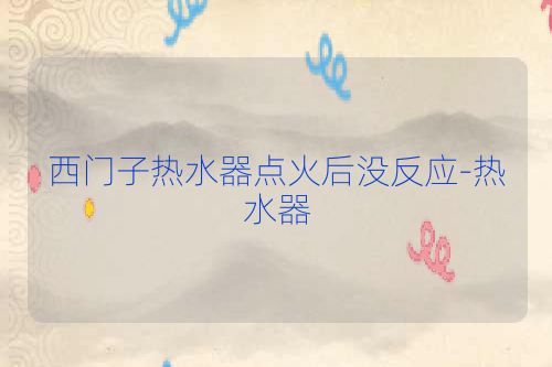 西门子热水器点火后没反应-热水器