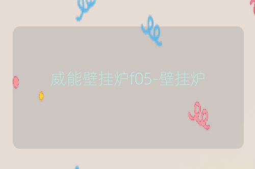 威能壁挂炉f05-壁挂炉