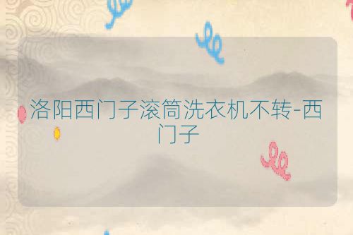 洛阳西门子滚筒洗衣机不转-西门子