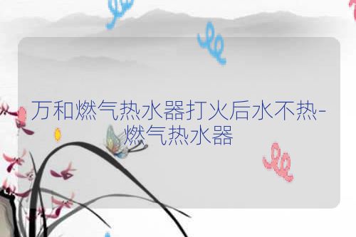 万和燃气热水器打火后水不热-燃气热水器