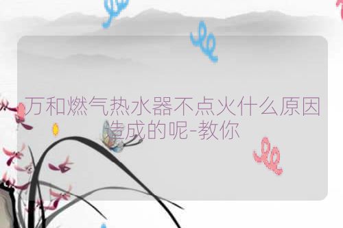 万和燃气热水器不点火什么原因造成的呢-教你