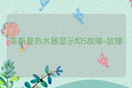 菲斯曼热水器显示f05故障-故障