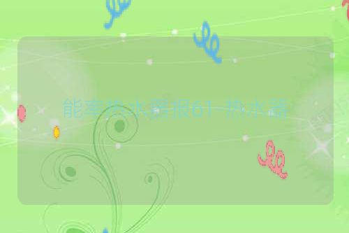能率热水器报61-热水器