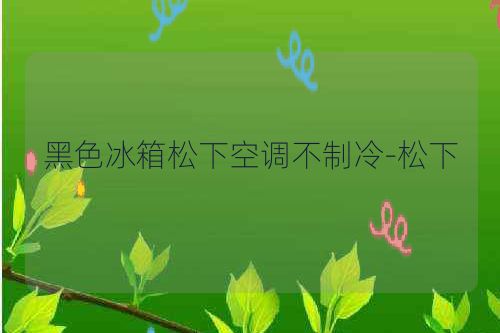 黑色冰箱松下空调不制冷-松下
