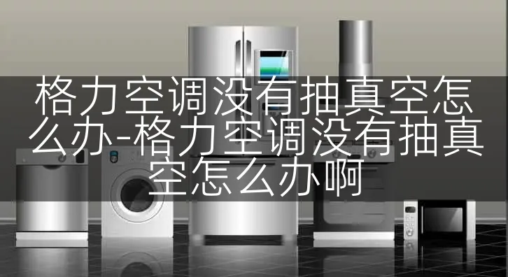 格力空调没有抽真空怎么办-格力空调没有抽真空怎么办啊