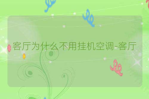 客厅为什么不用挂机空调-客厅