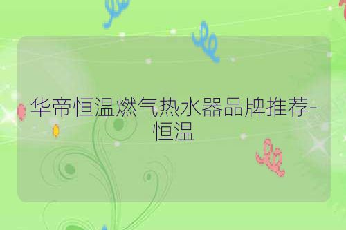 华帝恒温燃气热水器品牌推荐-恒温