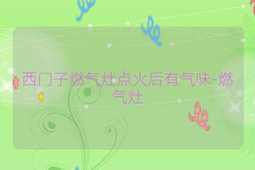 西门子燃气灶点火后有气味-燃气灶