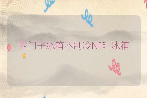 西门子冰箱不制冷N响-冰箱