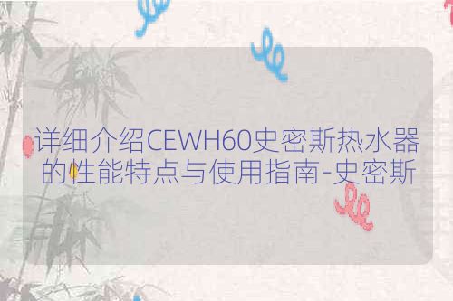 详细介绍CEWH60史密斯热水器的性能特点与使用指南-史密斯