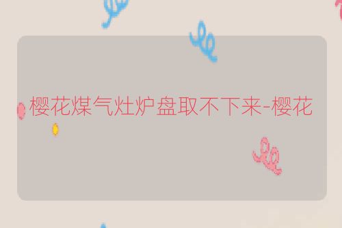 樱花煤气灶炉盘取不下来-樱花