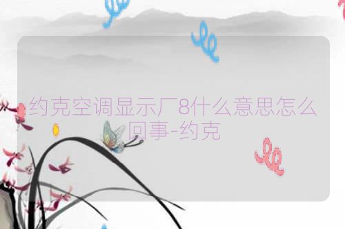 约克空调显示厂8什么意思怎么回事-约克