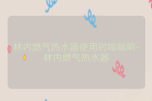 林内燃气热水器使用时嗡嗡响-林内燃气热水器