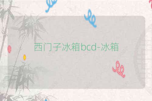 西门子冰箱bcd-冰箱