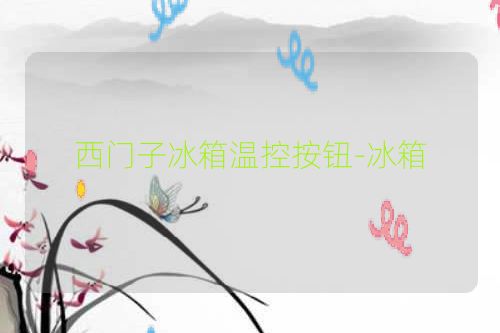 西门子冰箱温控按钮-冰箱