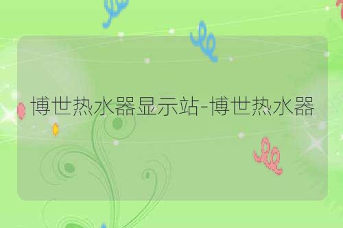 博世热水器显示站-博世热水器