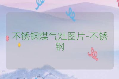 不锈钢煤气灶图片-不锈钢
