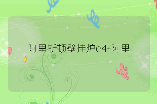 阿里斯顿壁挂炉e4-阿里