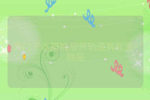 西门子冰箱抽屉带轨道拆卸图-抽屉