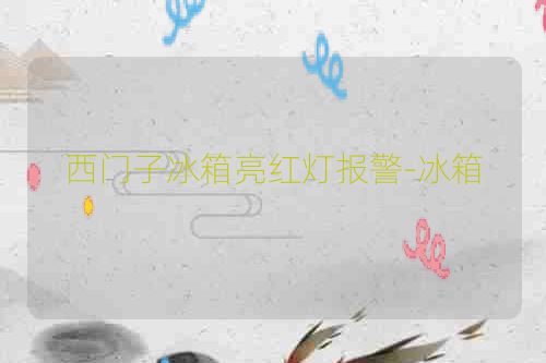 西门子冰箱亮红灯报警-冰箱