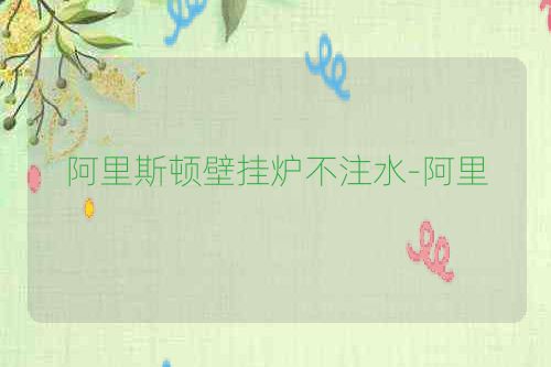 阿里斯顿壁挂炉不注水-阿里