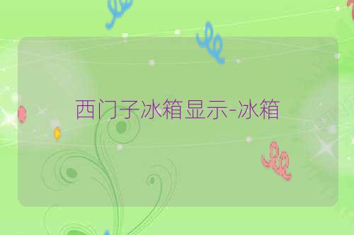 西门子冰箱显示-冰箱