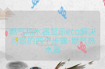 燃气热水器显示eco解决问题的四个步骤-燃气热水器