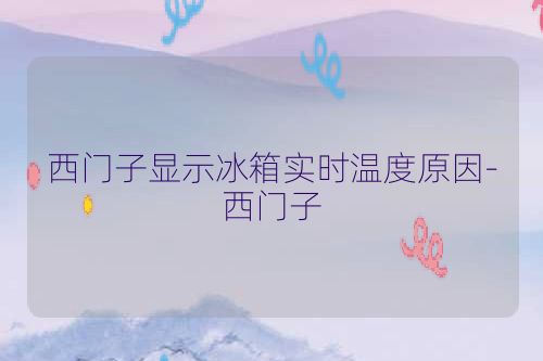 西门子显示冰箱实时温度原因-西门子