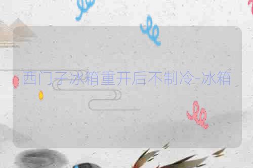 西门子冰箱重开后不制冷-冰箱