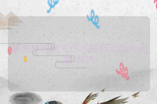 解决林内燃气热水器自动熄火问题-林内