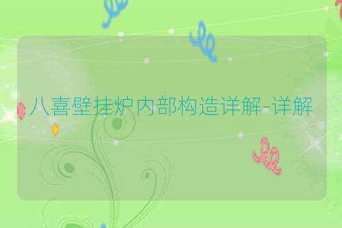 八喜壁挂炉内部构造详解-详解