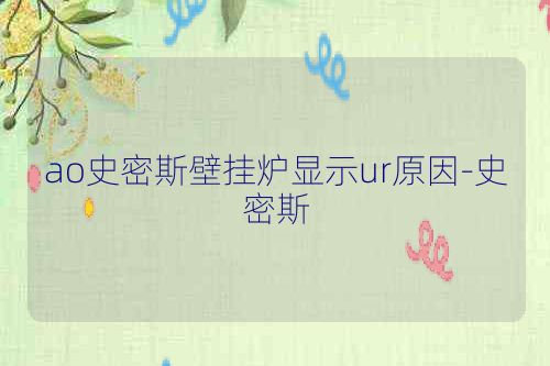 ao史密斯壁挂炉显示ur原因-史密斯