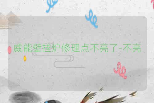 威能壁挂炉修理点不亮了-不亮