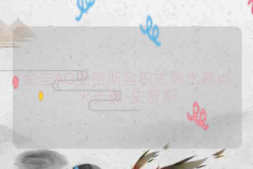 金圭AO史密斯容积式热水器点火步骤-史密斯