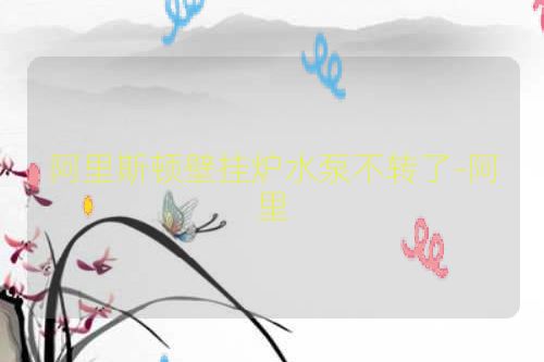 阿里斯顿壁挂炉水泵不转了-阿里