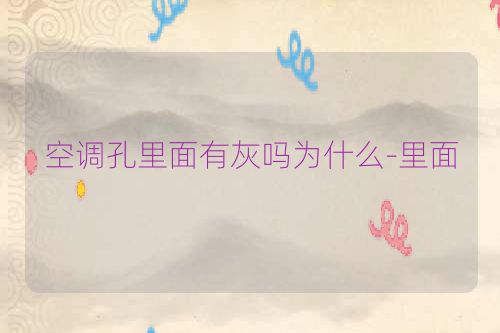 空调孔里面有灰吗为什么-里面