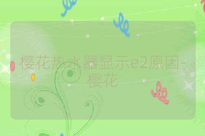 樱花热水器显示e2原因-樱花