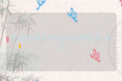 大金空调为什么水流声很大-水流