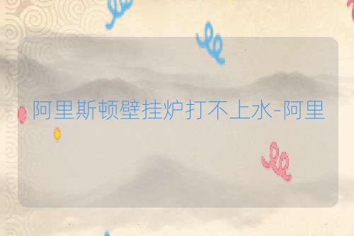 阿里斯顿壁挂炉打不上水-阿里
