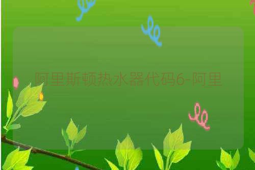 阿里斯顿热水器代码6-阿里