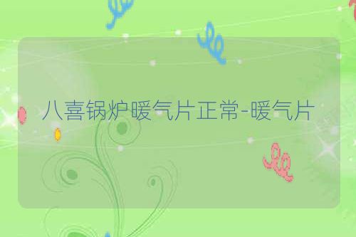 八喜锅炉暖气片正常-暖气片