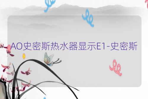 AO史密斯热水器显示E1-史密斯